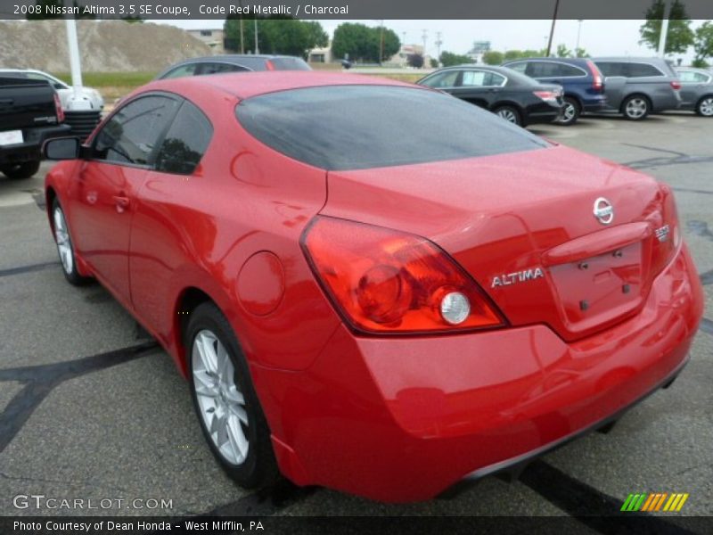 Code Red Metallic / Charcoal 2008 Nissan Altima 3.5 SE Coupe