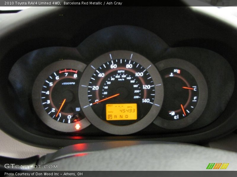 Barcelona Red Metallic / Ash Gray 2010 Toyota RAV4 Limited 4WD
