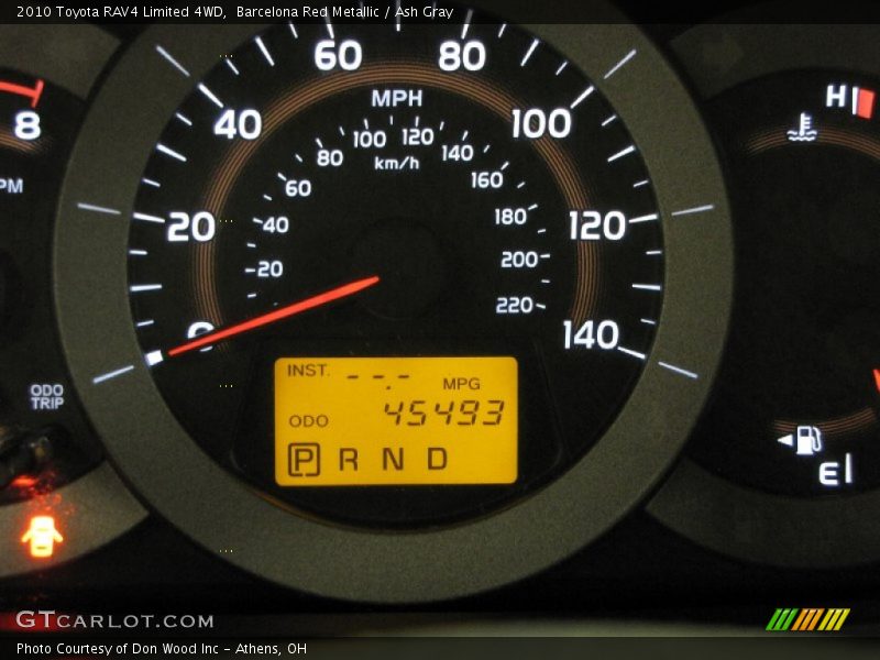 Barcelona Red Metallic / Ash Gray 2010 Toyota RAV4 Limited 4WD