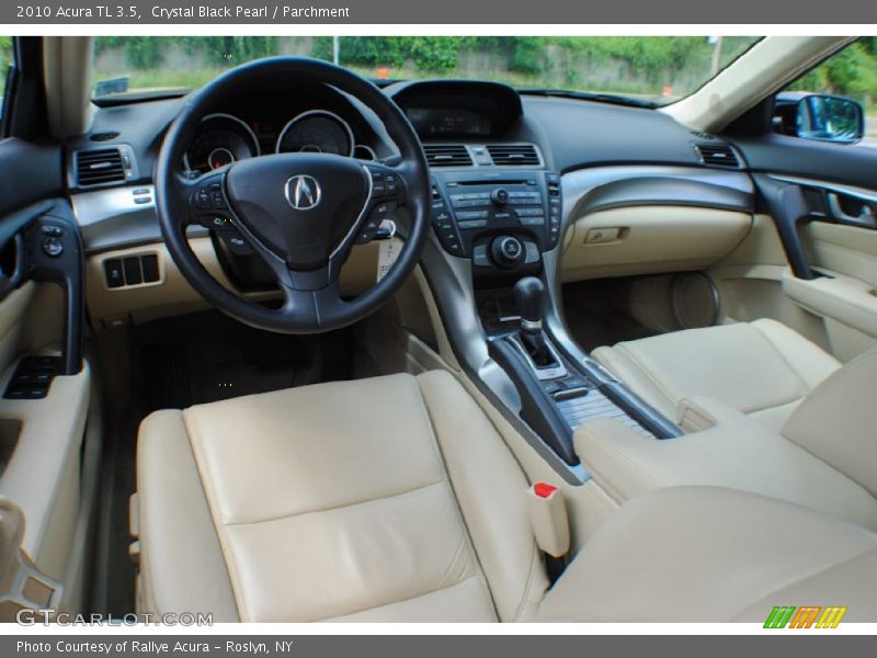 Crystal Black Pearl / Parchment 2010 Acura TL 3.5