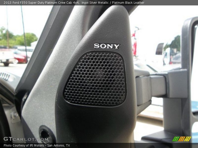 Ingot Silver Metallic / Platinum Black Leather 2013 Ford F350 Super Duty Platinum Crew Cab 4x4
