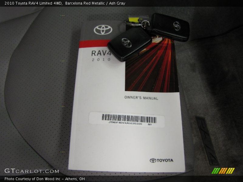 Barcelona Red Metallic / Ash Gray 2010 Toyota RAV4 Limited 4WD