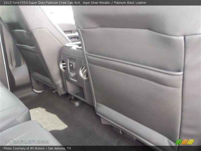 Ingot Silver Metallic / Platinum Black Leather 2013 Ford F350 Super Duty Platinum Crew Cab 4x4
