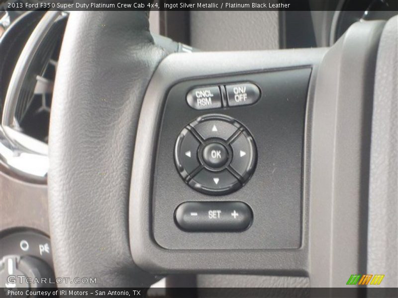 Ingot Silver Metallic / Platinum Black Leather 2013 Ford F350 Super Duty Platinum Crew Cab 4x4