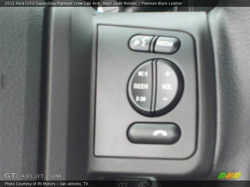 Ingot Silver Metallic / Platinum Black Leather 2013 Ford F350 Super Duty Platinum Crew Cab 4x4