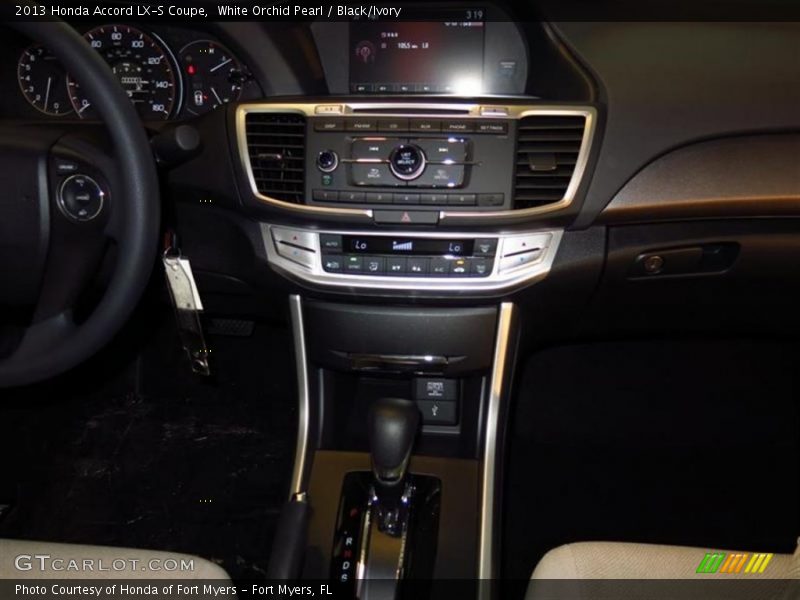 White Orchid Pearl / Black/Ivory 2013 Honda Accord LX-S Coupe
