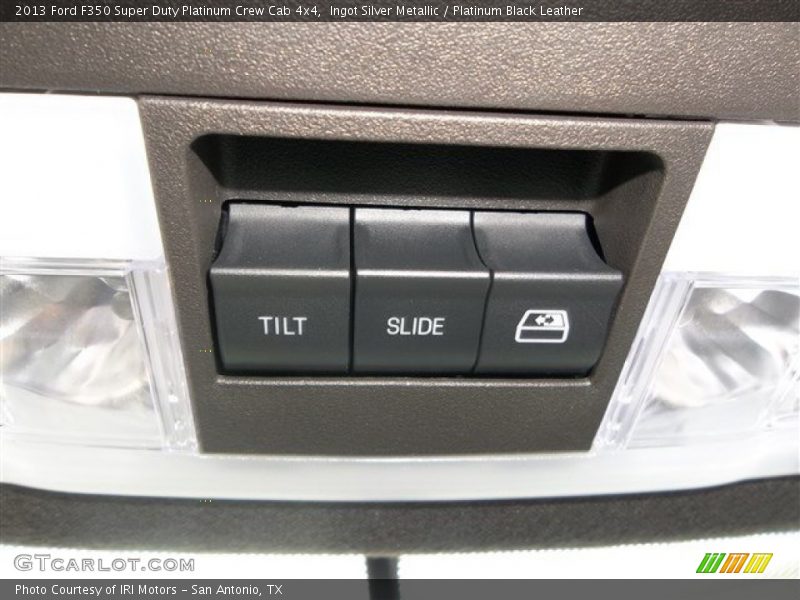 Ingot Silver Metallic / Platinum Black Leather 2013 Ford F350 Super Duty Platinum Crew Cab 4x4