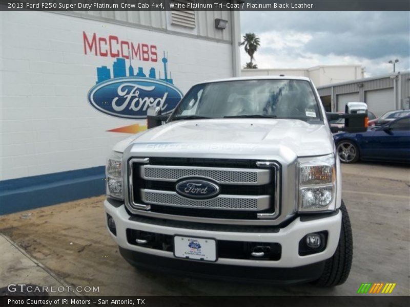 White Platinum Tri-Coat / Platinum Black Leather 2013 Ford F250 Super Duty Platinum Crew Cab 4x4