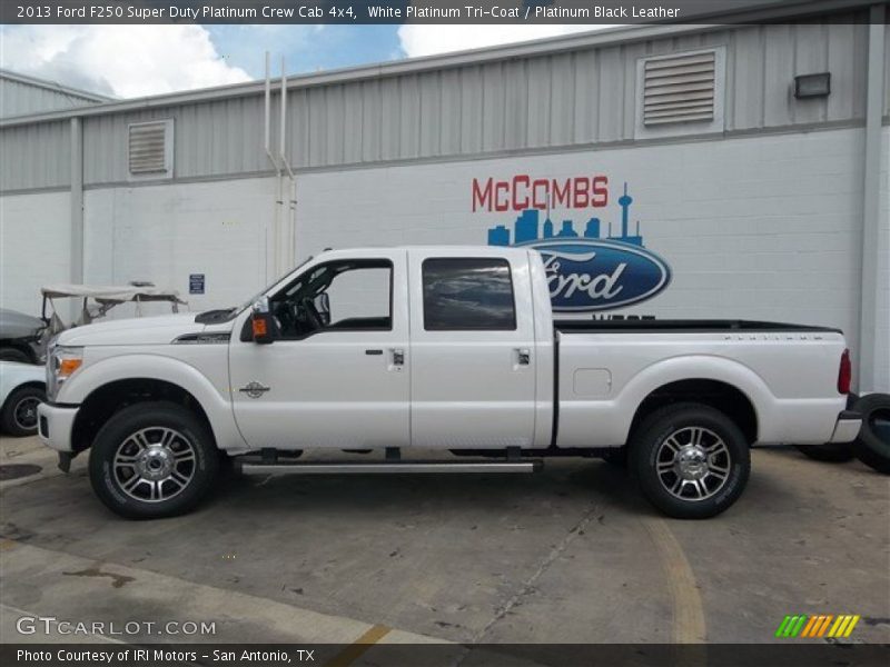White Platinum Tri-Coat / Platinum Black Leather 2013 Ford F250 Super Duty Platinum Crew Cab 4x4