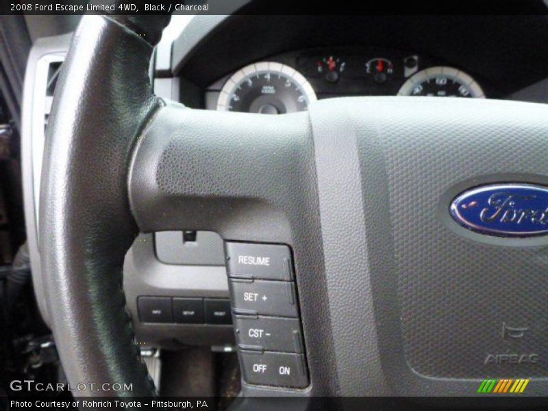 Black / Charcoal 2008 Ford Escape Limited 4WD
