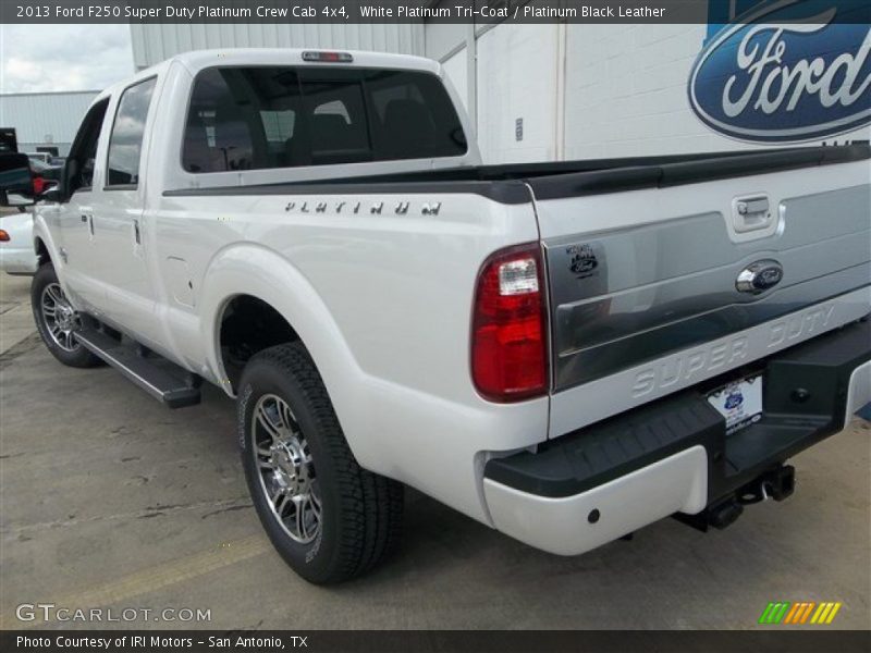 White Platinum Tri-Coat / Platinum Black Leather 2013 Ford F250 Super Duty Platinum Crew Cab 4x4