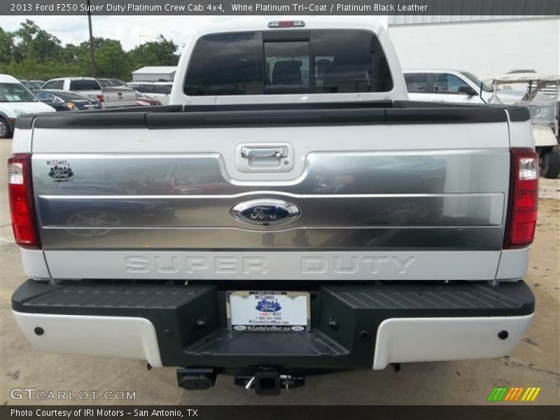 White Platinum Tri-Coat / Platinum Black Leather 2013 Ford F250 Super Duty Platinum Crew Cab 4x4