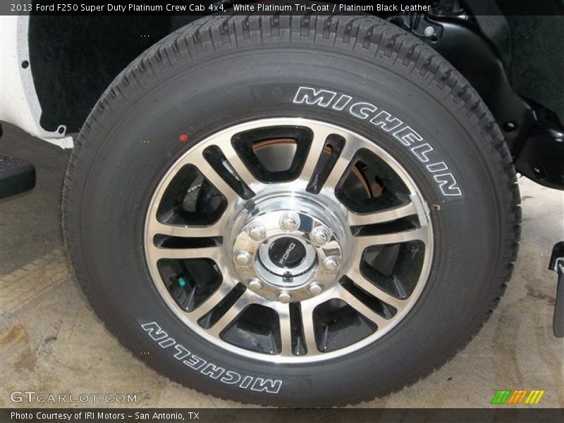 White Platinum Tri-Coat / Platinum Black Leather 2013 Ford F250 Super Duty Platinum Crew Cab 4x4