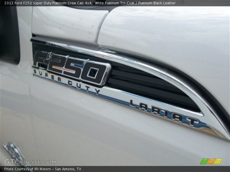 White Platinum Tri-Coat / Platinum Black Leather 2013 Ford F250 Super Duty Platinum Crew Cab 4x4