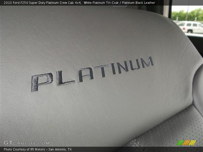 White Platinum Tri-Coat / Platinum Black Leather 2013 Ford F250 Super Duty Platinum Crew Cab 4x4