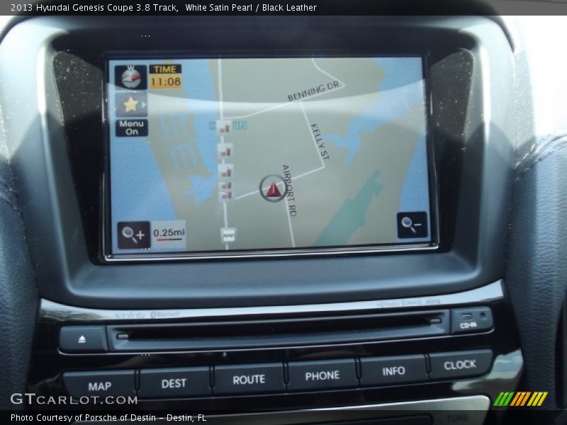 Navigation of 2013 Genesis Coupe 3.8 Track