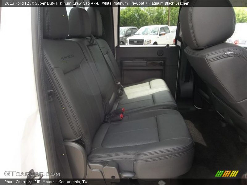 White Platinum Tri-Coat / Platinum Black Leather 2013 Ford F250 Super Duty Platinum Crew Cab 4x4