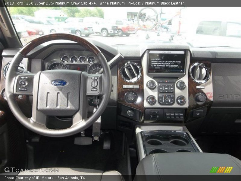 White Platinum Tri-Coat / Platinum Black Leather 2013 Ford F250 Super Duty Platinum Crew Cab 4x4