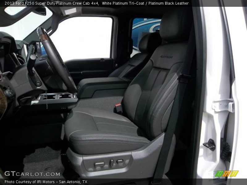 White Platinum Tri-Coat / Platinum Black Leather 2013 Ford F250 Super Duty Platinum Crew Cab 4x4