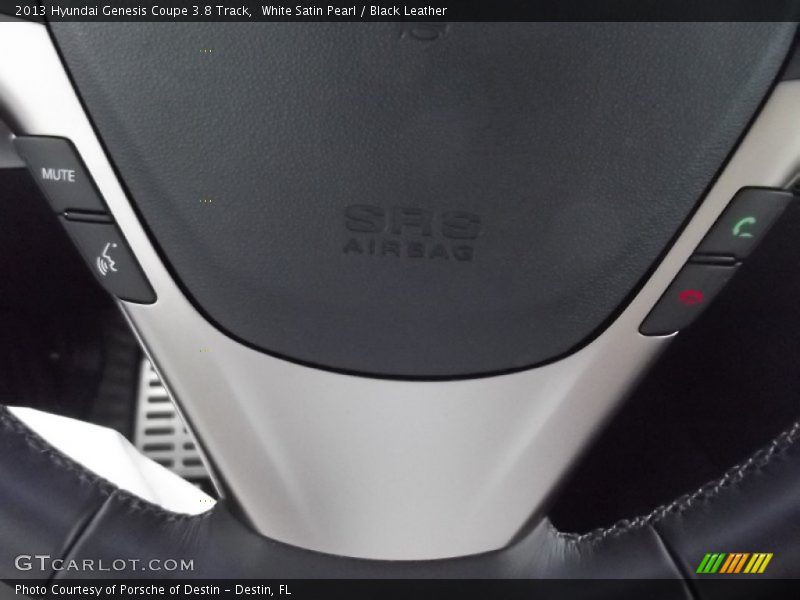White Satin Pearl / Black Leather 2013 Hyundai Genesis Coupe 3.8 Track