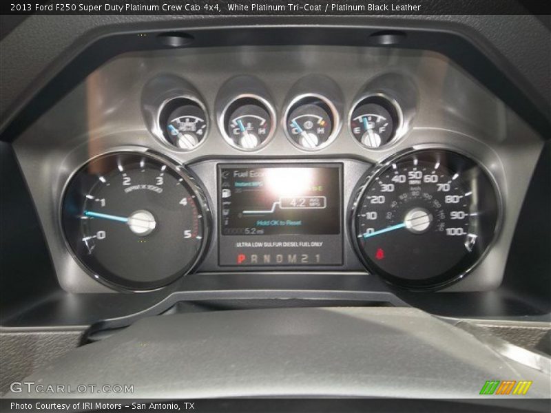 White Platinum Tri-Coat / Platinum Black Leather 2013 Ford F250 Super Duty Platinum Crew Cab 4x4