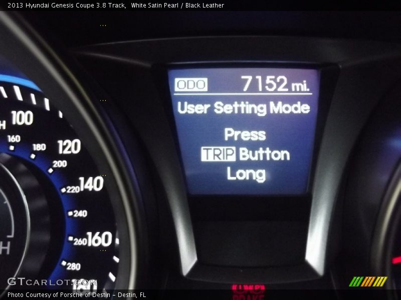 White Satin Pearl / Black Leather 2013 Hyundai Genesis Coupe 3.8 Track