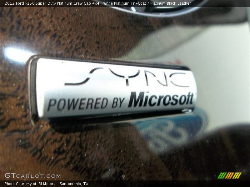 White Platinum Tri-Coat / Platinum Black Leather 2013 Ford F250 Super Duty Platinum Crew Cab 4x4