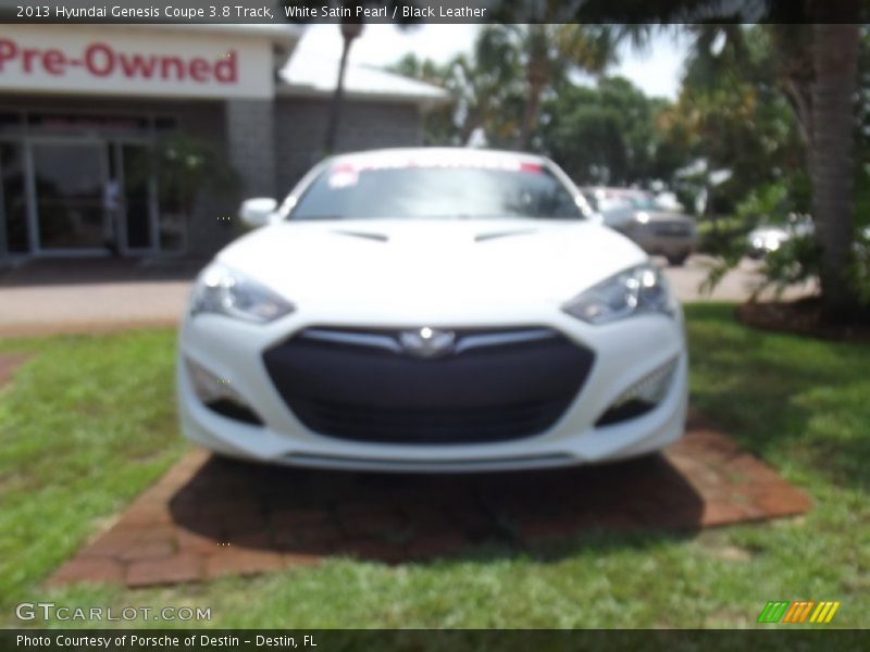 White Satin Pearl / Black Leather 2013 Hyundai Genesis Coupe 3.8 Track