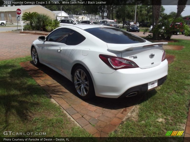 White Satin Pearl / Black Leather 2013 Hyundai Genesis Coupe 3.8 Track