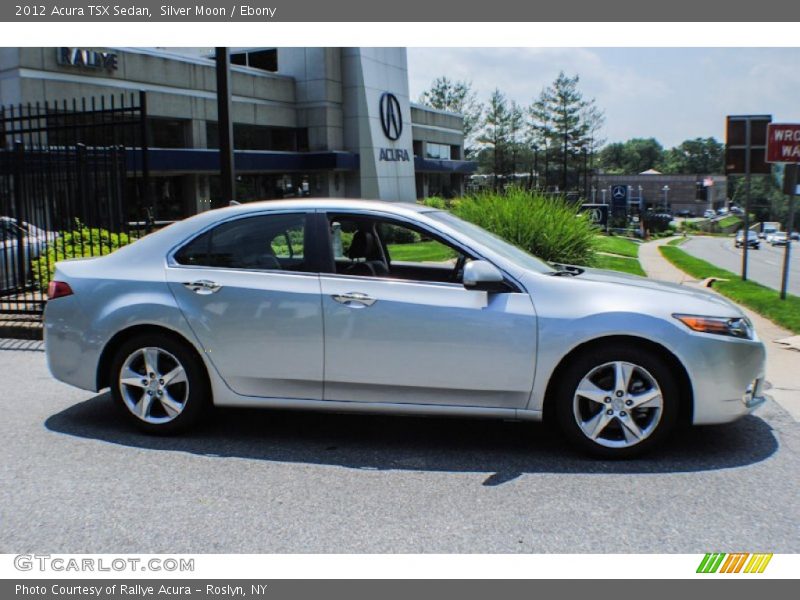 Silver Moon / Ebony 2012 Acura TSX Sedan