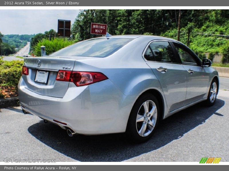 Silver Moon / Ebony 2012 Acura TSX Sedan