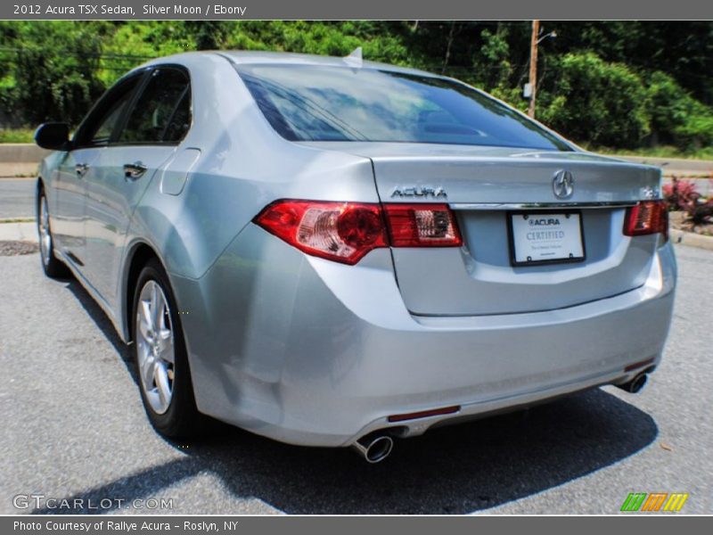 Silver Moon / Ebony 2012 Acura TSX Sedan