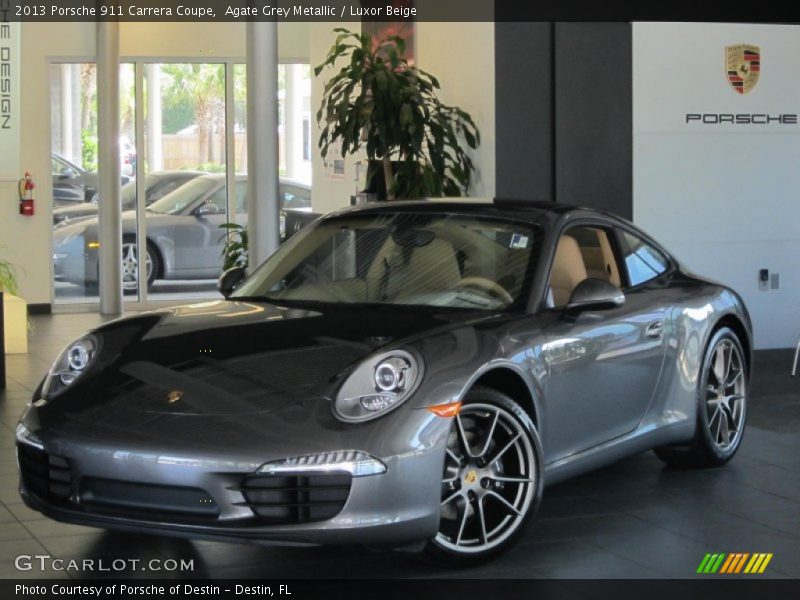 Agate Grey Metallic / Luxor Beige 2013 Porsche 911 Carrera Coupe