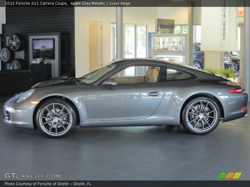 Agate Grey Metallic / Luxor Beige 2013 Porsche 911 Carrera Coupe