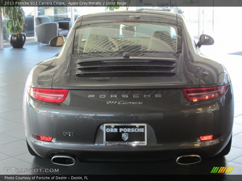Agate Grey Metallic / Luxor Beige 2013 Porsche 911 Carrera Coupe