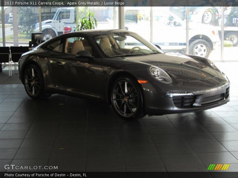 Agate Grey Metallic / Luxor Beige 2013 Porsche 911 Carrera Coupe