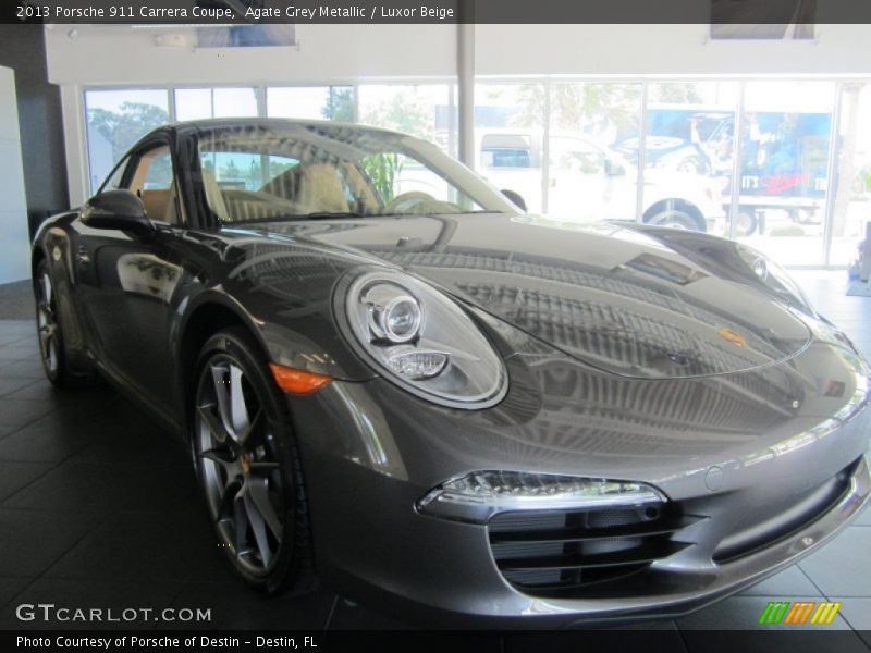Agate Grey Metallic / Luxor Beige 2013 Porsche 911 Carrera Coupe