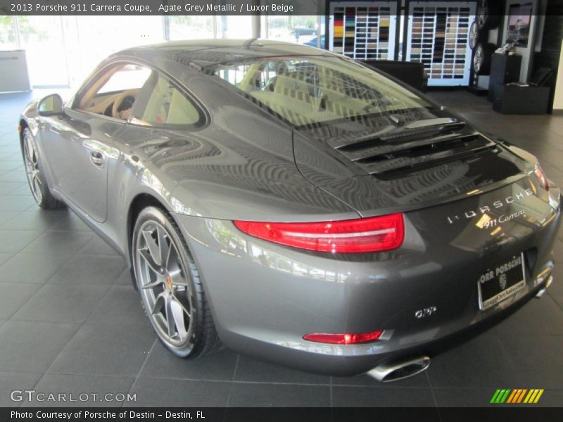Agate Grey Metallic / Luxor Beige 2013 Porsche 911 Carrera Coupe