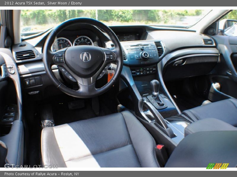Silver Moon / Ebony 2012 Acura TSX Sedan
