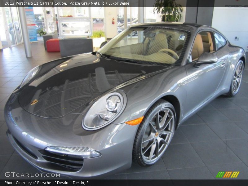 Agate Grey Metallic / Luxor Beige 2013 Porsche 911 Carrera Coupe