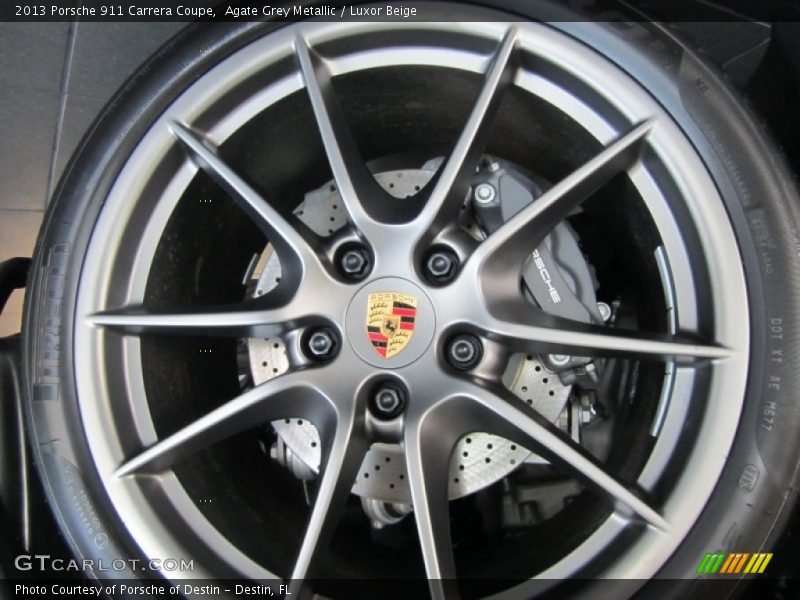 Agate Grey Metallic / Luxor Beige 2013 Porsche 911 Carrera Coupe