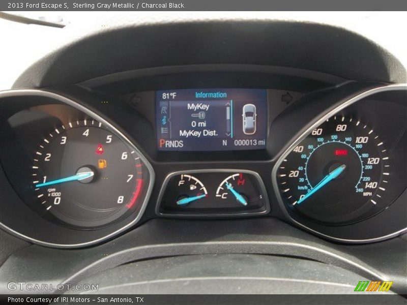 Sterling Gray Metallic / Charcoal Black 2013 Ford Escape S