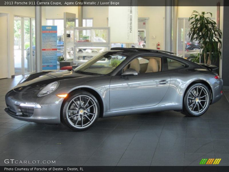 Agate Grey Metallic / Luxor Beige 2013 Porsche 911 Carrera Coupe