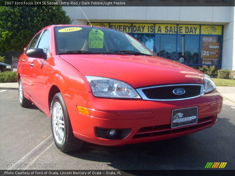 Infra-Red / Dark Pebble/Light Pebble 2007 Ford Focus ZX4 SE Sedan