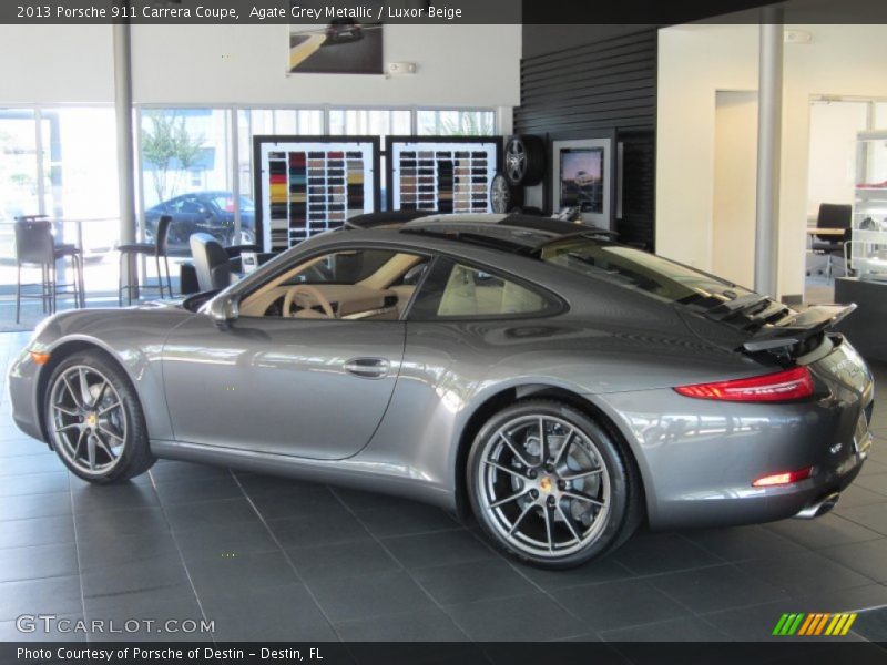 Agate Grey Metallic / Luxor Beige 2013 Porsche 911 Carrera Coupe