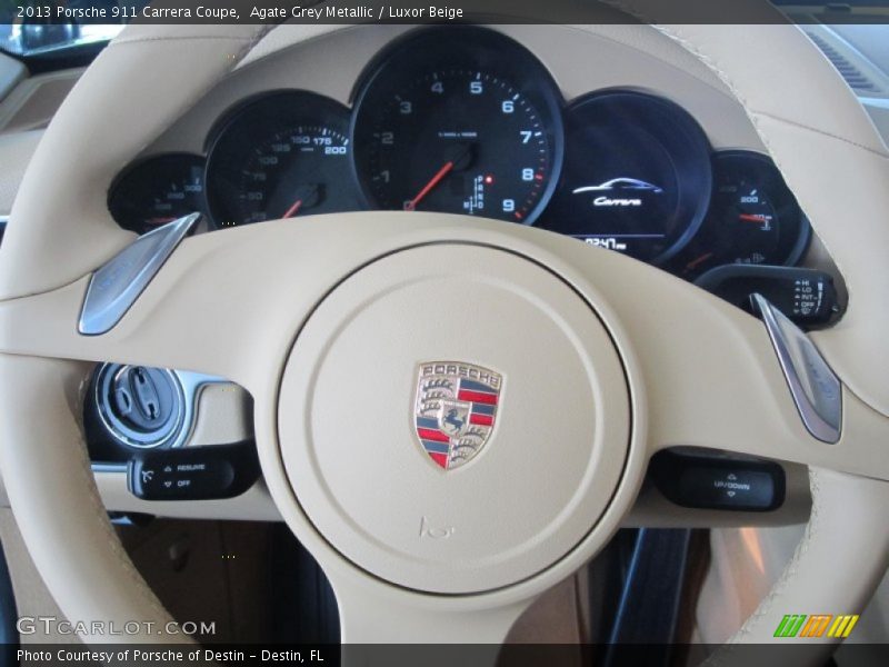 Agate Grey Metallic / Luxor Beige 2013 Porsche 911 Carrera Coupe