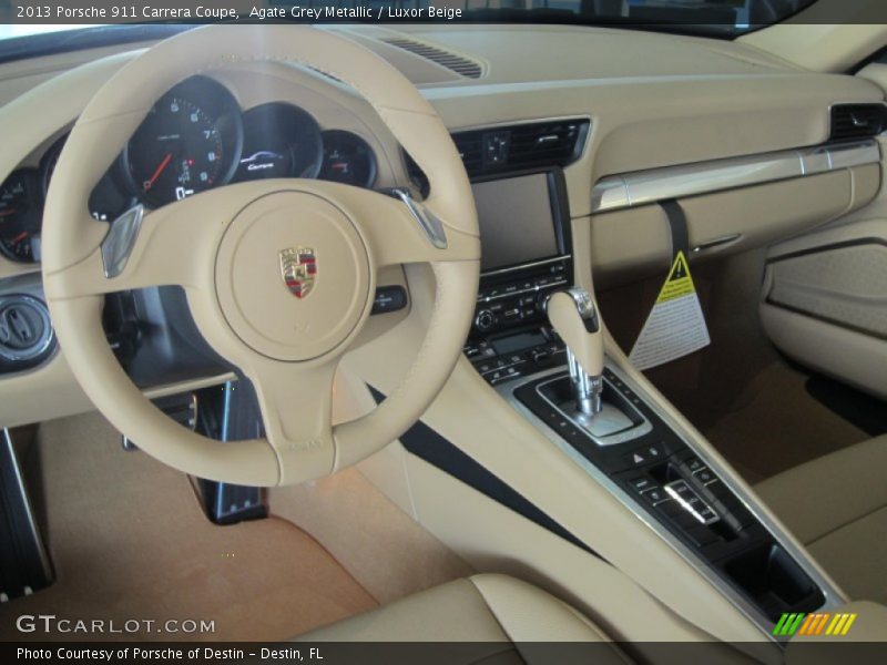 Agate Grey Metallic / Luxor Beige 2013 Porsche 911 Carrera Coupe