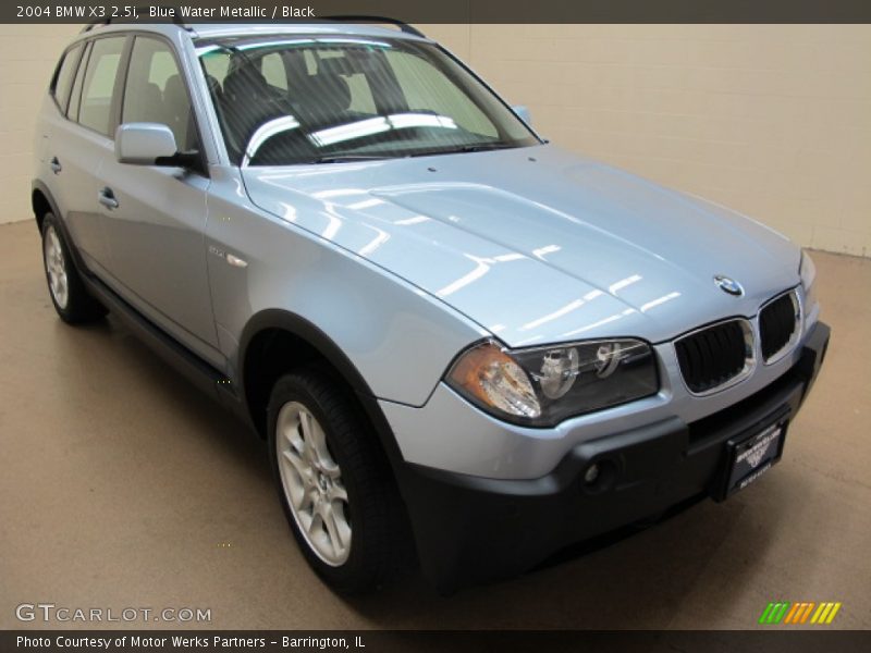 Blue Water Metallic / Black 2004 BMW X3 2.5i