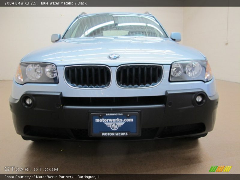 Blue Water Metallic / Black 2004 BMW X3 2.5i
