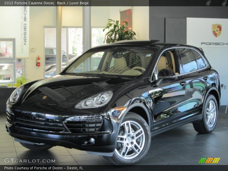 Black / Luxor Beige 2013 Porsche Cayenne Diesel